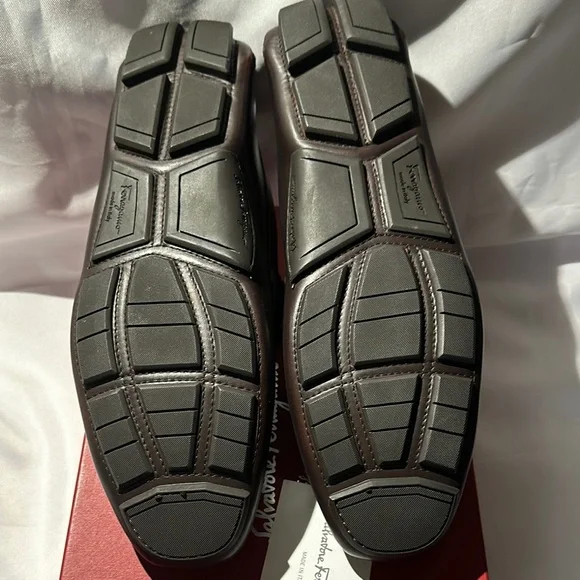 Salvatore Ferragamo Hickory Calf Shoes size 12 D